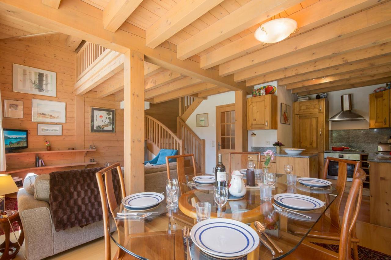 Chalets D'En Haut - Zaria - Happy Rentals 阿让蒂耶尔 外观 照片